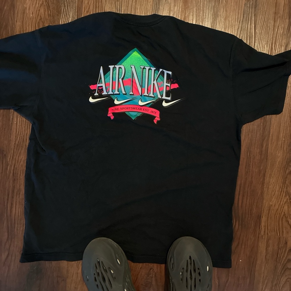 Nike Air Black T-Shirt with Vibrant Graphic